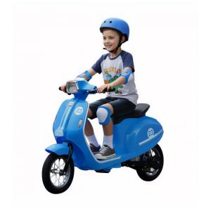 Moto Elétrica Infantil Okay Run Azul 24V 2 Rodas LED Música 3 Velocidades Buzina 8 a 14 Anos