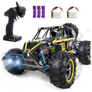 Off Road, Escala 118 2.4GHz, Controle Remoto, Adultos, Crianças, Preto e Amarelo