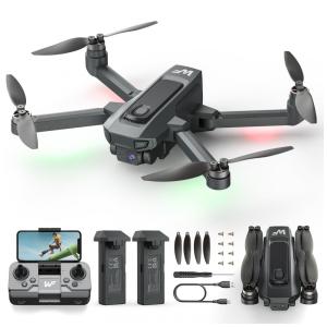 Drone com Câmera 1080P FPV para Crianças e Adultos, Iniciantes, Transmissão 5G, Motor Sem Escova, 3D Flips, 2 Baterias, WeFone, Preto