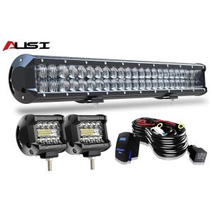 Farol de Milha LED Off Road Linha Tripla 288W à Prova Dágua e Poeira, AUSI, Branco