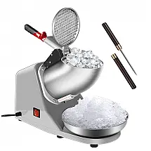 Máquina de Raspadinha Elétrica VIVOHOME HK-109 Prata 65kg/h Ajustável IPX4 110V