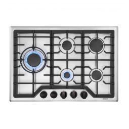 Cooktop a gás 5 queimadores Robam inox 30cm alta performance queimadores em latão proteção contra vazamento de gás 110V