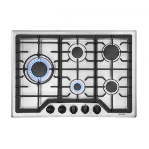 Cooktop a gás 5 queimadores Robam inox 30cm alta performance queimadores em latão proteção contra vazamento de gás 110V
