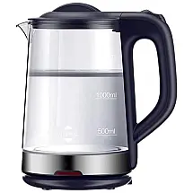 Chaleira Elétrica, Capacidade 1.7 L, Aço Inoxidável, Desligamento Automático, 1800W, Bivolt, AZOPINBRE, Cinza
