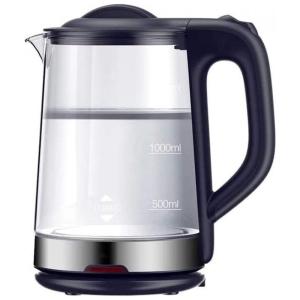 Chaleira Elétrica, Capacidade 1.7 L, Aço Inoxidável, Desligamento Automático, 1800W, Bivolt, AZOPINBRE, Cinza