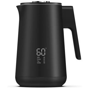 Chaleira Elétrica 1.7L com Desligamento Automático e Controle de Temperatura, 110v, MOHOLD, Preto