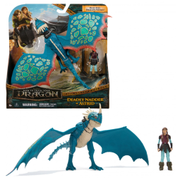 Dreamworks Dragons: Conjunto de Bonecos de Ação Deadly Nadder Astrid - Brinquedos Infantis para Meninos a partir de 4 anos