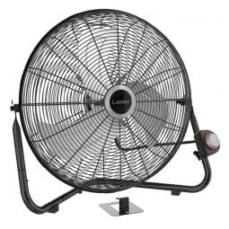 Ventilador de Piso com QuickMount para Uso no Chão ou na Parede e 3 Velocidades, 110V, Lasko 264QM, Preto e Prata