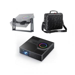 Projetor a laser portátil NexiGo Nova Mini com Google TV, 1200 lumens, 1080p, 3D, suporte 150" 110V