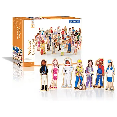 Conjunto de figuras profissionais em