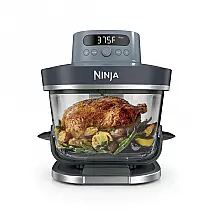 Fritadeira a Ar Ninja Crispi Pro AS101CY Vidro 6-em-1 5,7L Azul-Acinzentado (Cyberspace) 110V