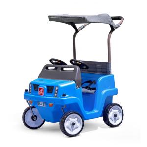 Carro de Empurrar Infantil Side-by-Side Push Around SUV, 2 Assentos, com Cintos de Segurança e Buzinas, Suporta Até 45,3 kg