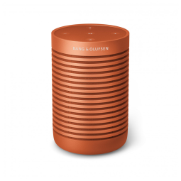 Caixa de som Bluetooth portátil Bang & Olufsen Beosound Explore laranja IP67 som 360° 27h bateria