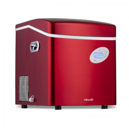 Máquina de Gelo até 22 kg em 24H Portátil com Autolimpeza e Silenciosa, 110V, NewAir AI215R, Vermelha