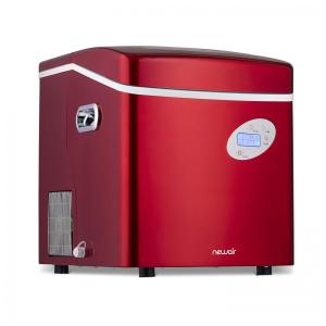 Máquina de Gelo até 22 kg em 24H Portátil com Autolimpeza e Silenciosa, 110V, NewAir AI215R, Vermelha