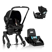 Cadeirinha Evenflo Shyft DualRide Rosa 2-em-1 com Carrinho Integrado 1,4 a 13,6 kg