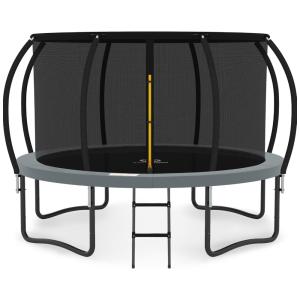 Trampolim JUMPZYLLA 2,4m, 3m, 3,6m, 4,3m, 4,6m, 4,9m com Rede de Proteção - Trampolim Recreativo com Escada e Revestimento Antirruído.