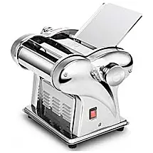 Máquina de Macarrão Elétrica, 135W, 6 Velocidades, Aço Inox, 110v, MINGFUXIN, Prateado