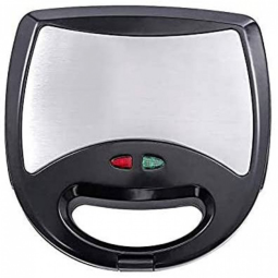 Sandwich Maker, Electric Waffle Maker and Panini Grill with Non stick Cooking Surface, Indicator Lights, 3 Replaceable Grill Plates Double