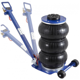 Macaco Pneumático de Levantamento Rápido de 3 5 s e até 3 Ton, com Alças Longas Ajustáveis para Carros, VEVOR, Azul