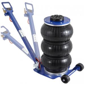 Macaco Pneumático de Levantamento Rápido de 3 5 s e até 3 Ton, com Alças Longas Ajustáveis para Carros, VEVOR, Azul