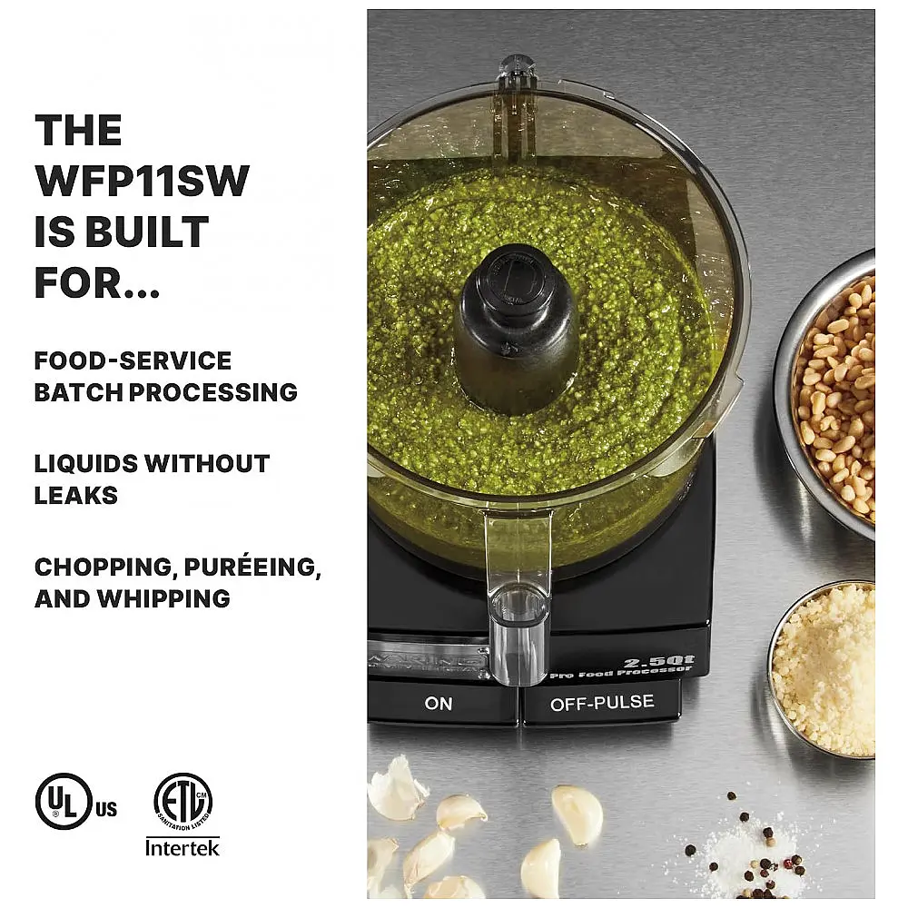 Processador de Alimentos 2L com Sistema de Vedação, 110v, WARING WFP11SW, Preto — foto 2