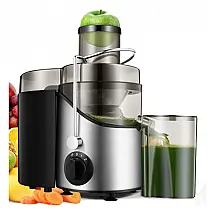 Centrífuga de Frutas com 3 Velocidades, Aço Inox, 400W, 110v, XXCC, Prateado