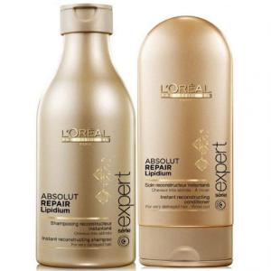 Shampoo Reconstrutor Instantâneo Serie Expert Absolut Repair Lipidium 250ml e Condicionador 150ml