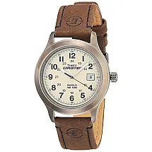 Relógio Masculino Analógico Expedition com Pulseira de Couro, Modelo, TIMEX T49870, Marrom Claro