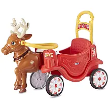 Carrinho de Passeio Infantil Carriagem de Renas Cresce com as Crianças Possui Piso Removível, LITTLE TIKES 654879MX1, Vermelho