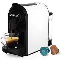 Máquina de Café Expresso Italiana 20 Bar para Capsulas, 1400W 110V, CHULUX, Branca