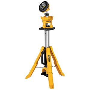 Luz de Trabalho Tripé 20V MAX Bateria não Inclusa, DEWALT DCL079B, Amarelo