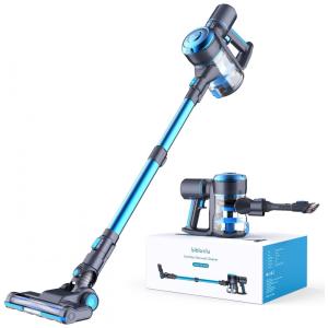 Aspirador de Pó Lubluelu sem Fio com Acessórios Ideal para Pets, 110V, Azul