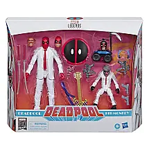 Deadpool e Hit-Monkey Colecionável, Marvel Comics Aniversário de 80 Anos, Escala Vintage
