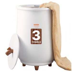 Aquecedor de Toalha Elétrico com Desligamento Automático e Temporizador de 4 Níveis para até 2 Toalhas Grandes, 110V, VEVOR E1819Z-US