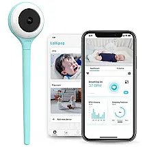 Babá Eletrônica Wi Fi Inteligente Lollipop Câmera com Vídeo, Áudio e Rastreamento do Sono e Choro
