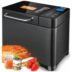 Panificadora Automática 17 em 1 para até 900g com 3 Tamanhos, 110V 710W, KBS, Preta