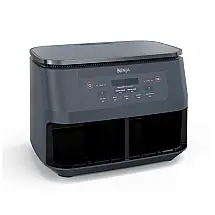 Fritadeira a Ar Ninja Foodi DZ090GY Zona Dupla 2 Cestos 5-em-1 5,7L Aço Inox 110V