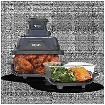 Fritadeira a Ar Ninja Crispi FN101GY Sistema de Vidro 4-em-1 3,8L Cyberspace 110V