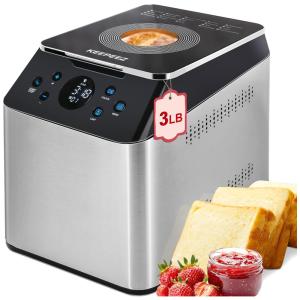 Panificadora Automática Programável de Cerâmica com Capacidade de 1kg e 17 Funções, 110V 710W, KEEPEEZ, Verde