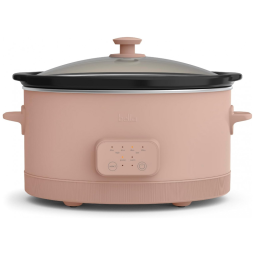 BELLA Panela Elétrica Lenta Programável 5,7L com Revestimento Cerâmico Antiadherente e Controle de Temperatura Ajustável