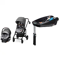 Cadeirinha Maxi-Cosi Tayla Max Travel System com Mico Luxe+ Cinza Sistema 5-em-1 Recém-nascido