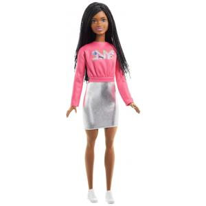 Boneca Barbie It Takes Two, Brooklyn com Cabelo Trançado, Camisa Rosa Nyc, Multicolorida
