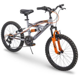 Huffy Valcon Bicicleta Infantil para Montanha com 6 Marchas e Suspenção, Cinza