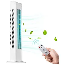 Ventilador de Torre W com 3 Velocidades, Controle Remoto e temporizador Embutido, 110v, MEPTY 03C W, Branco