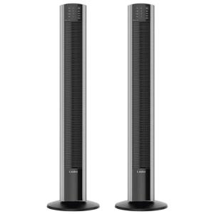 Ventilador de Torre XtraAir com Controle Remoto, Ionizador de Ar para Sala, Quarto, Escritório e Mais, Pacote com 2