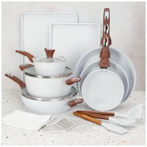 Conjunto de Panelas, Frigideiras Antiaderentes e Utensílios, 18 Peças, PHANTOM CHEF, Verde