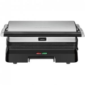 Cuisinart GR 11 Churrasqueira Elétrica 3 em 1 Antiaderente 1200W, 110V, Aço Inoxidável