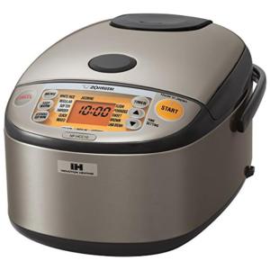 Panela de Arroz Zojirushi Inox Escovado Cinza Sistema Indução 1,8L Aquecimento Automático Multimenus NP-HCC18XH 110V