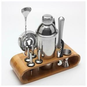 General 5904889 Kit Bn Profissional 12 Peças em Aço Inoxidável com Suporte de Madeira, Prata